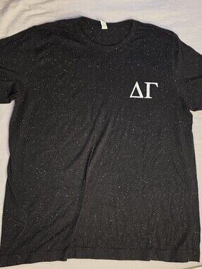 Delta Gamma Sorority Black Speckled Short-Sleeve T-Shirt